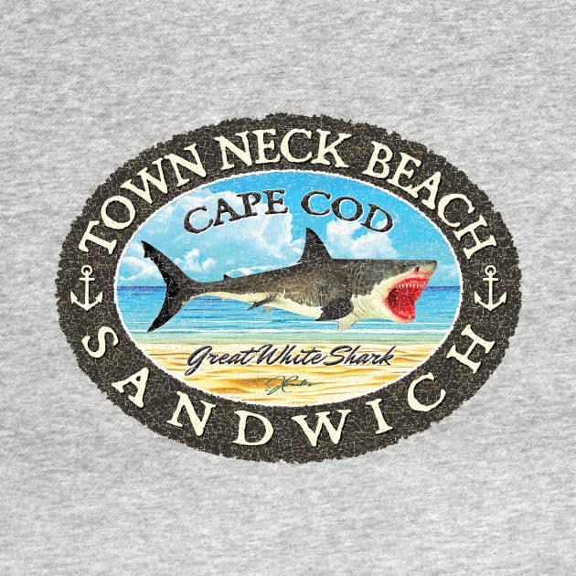 Town Neck Beach, Sandwich, Massachusetts (Cape Cod) Great White Shark by jcombs